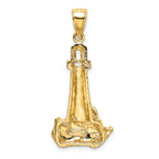 14K Lighthouse W/ Wave Charm