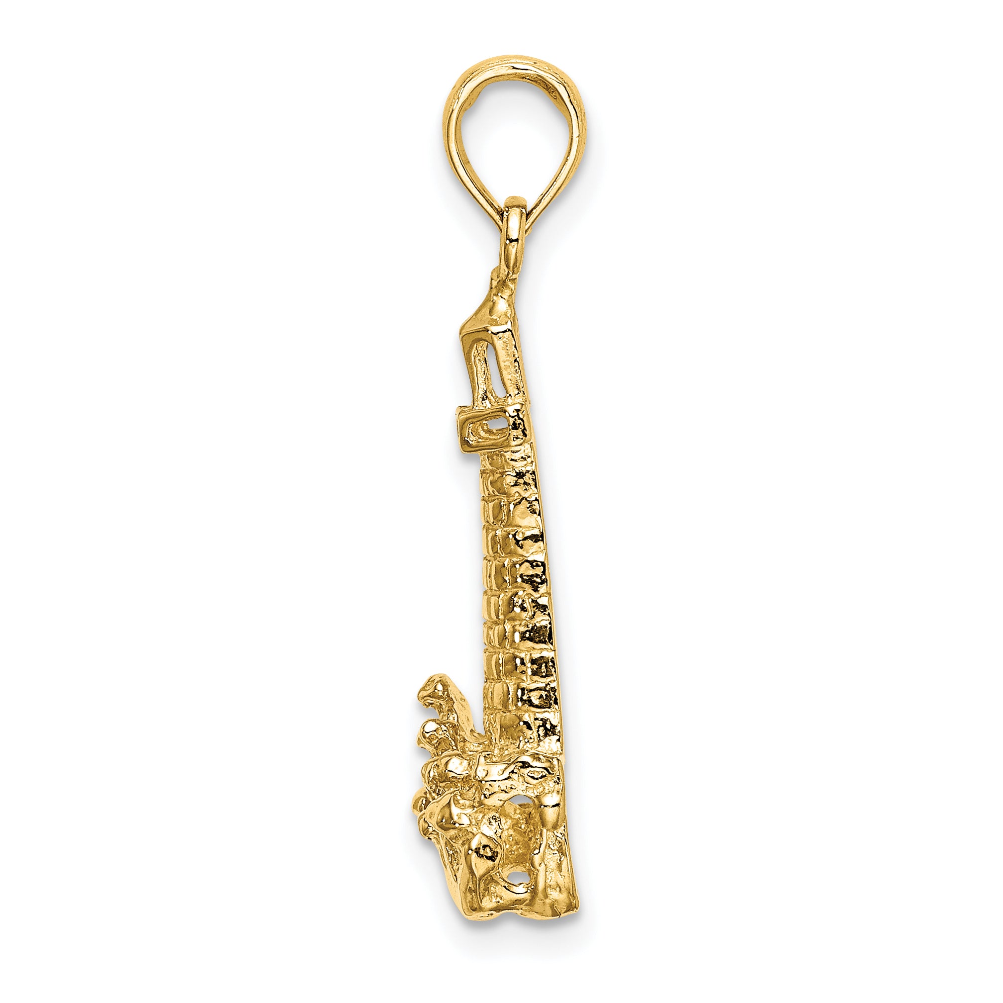 14K Lighthouse W/ Wave Charm