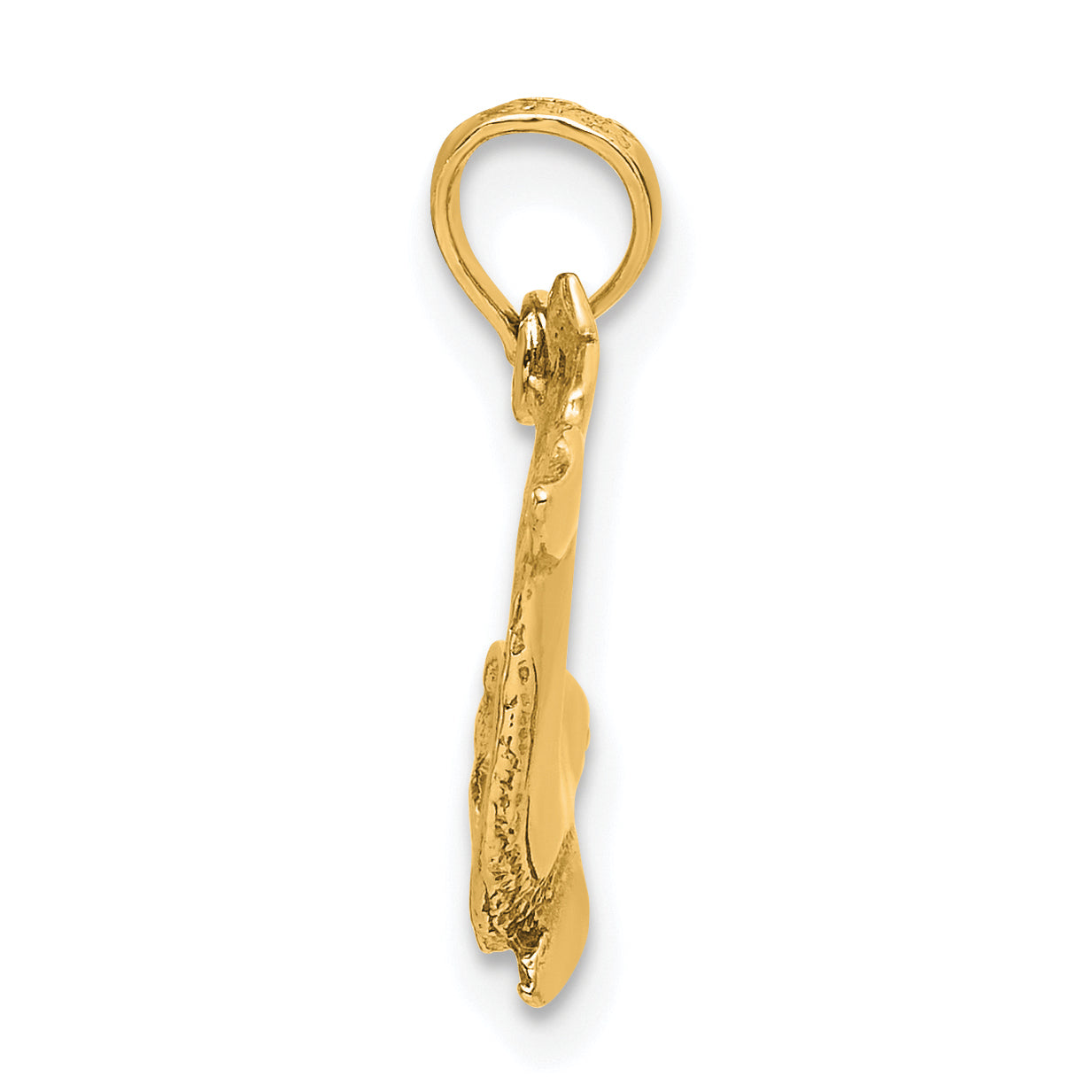14K Jumping Dolphin Charm Secondary image