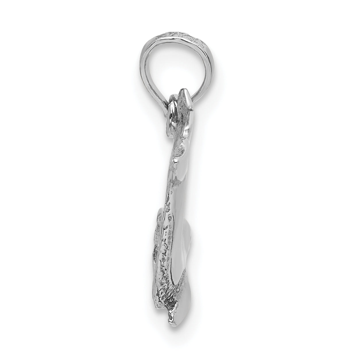 14K White Gold Jumping Dolphin Charm Secondary image