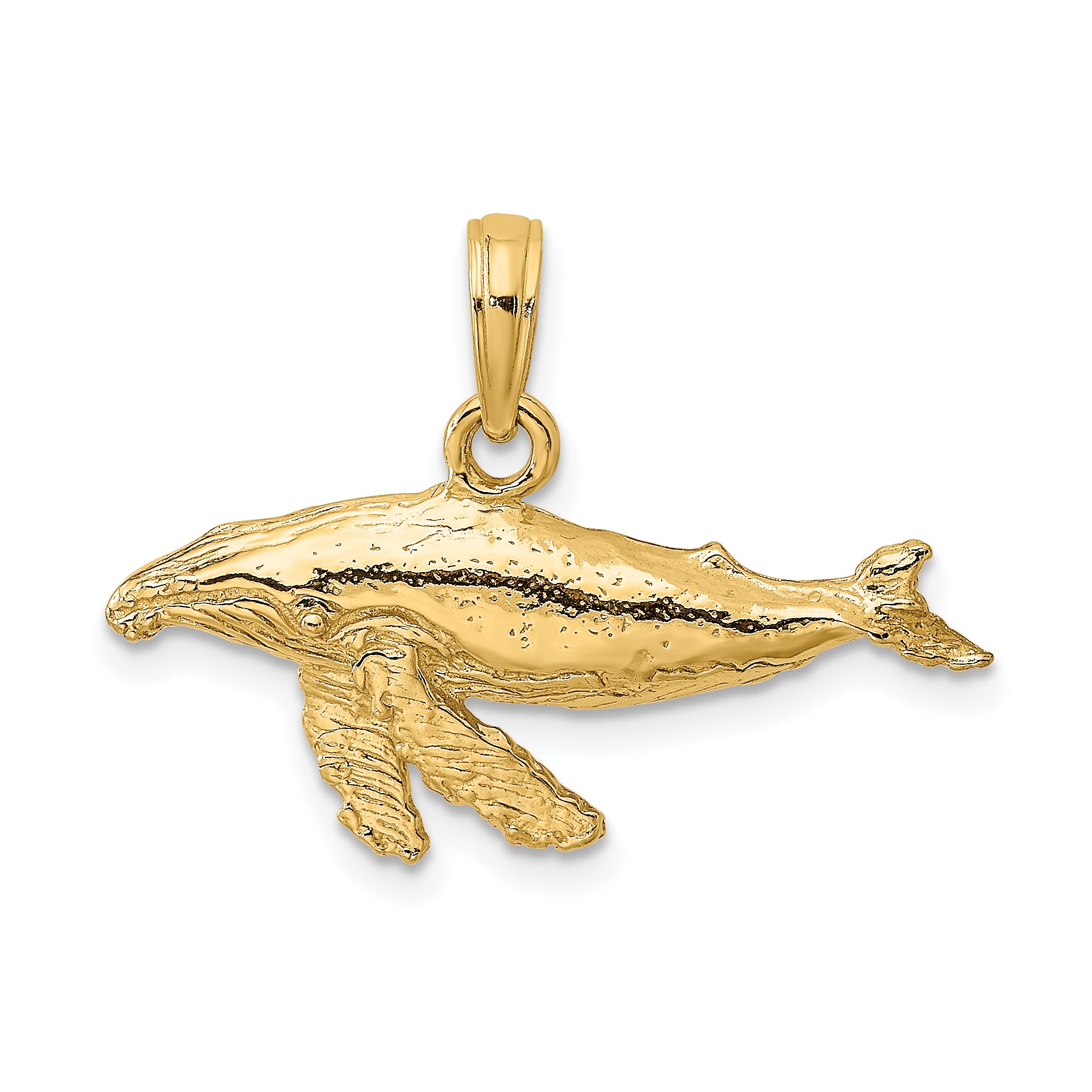 14K 2-D Whale Charm Main image