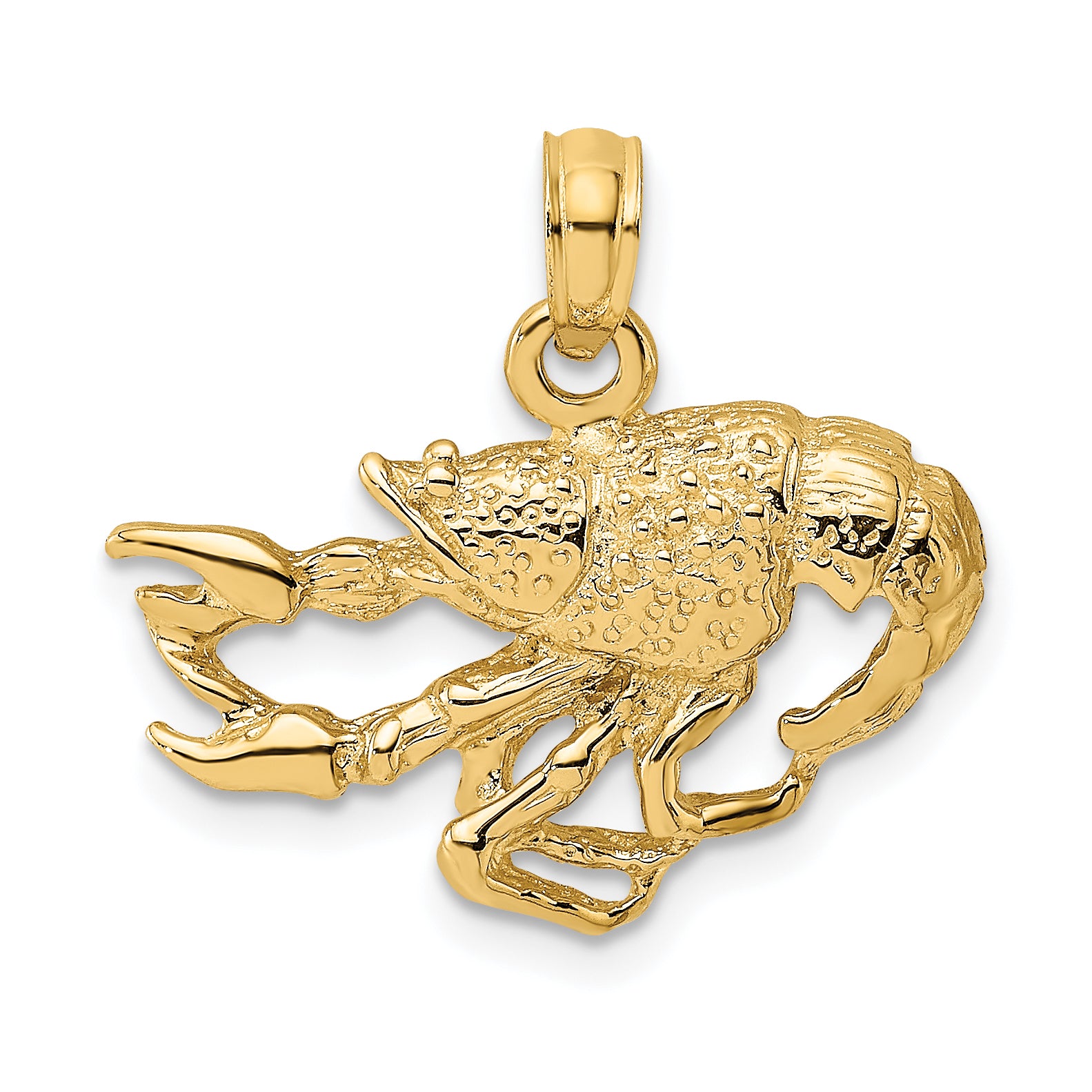 14K Textured Crawfish Charm Main image