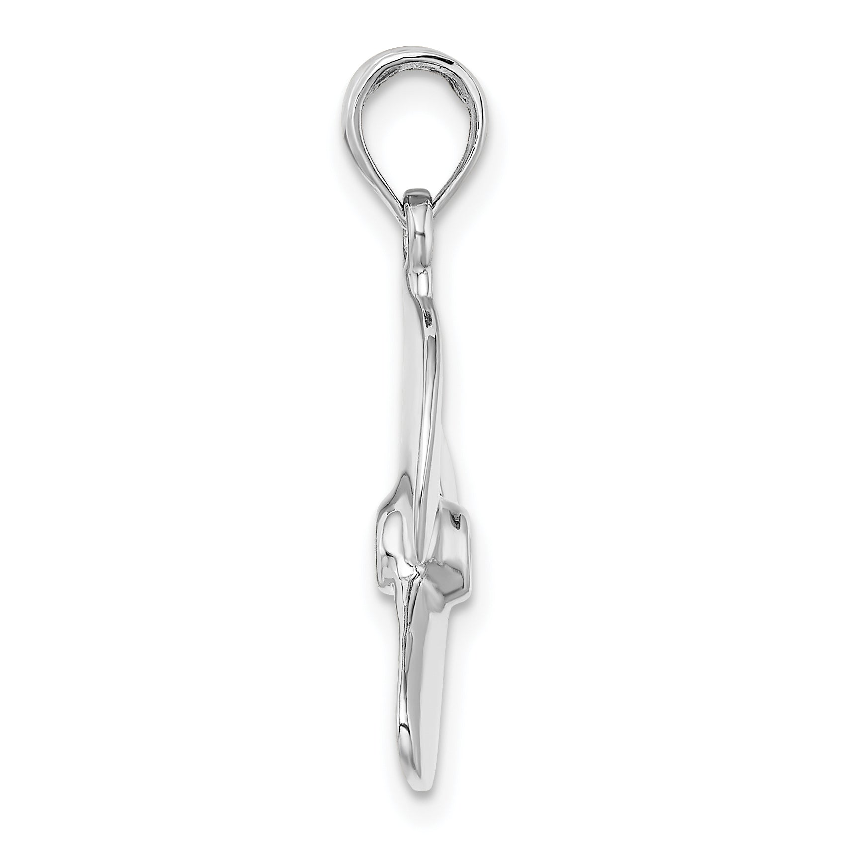 Propeller Charm in 14K White Gold, 25mm Secondary image
