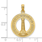 14K OCEAN CITY w/ Lighthouse Charm