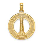 14K OCEAN CITY w/ Lighthouse Charm