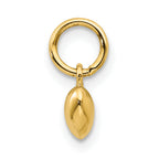 14K Polished 3-D Puffed Heart Charm
