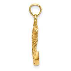 14K 2-D Palm Trees On Island Charm