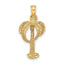 14K 2-D Palm Tree w/ Coconuts Charm