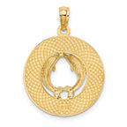 14K FLORIDA w/Dolphins Circle Charm
