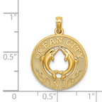 14K OCEAN CITY, NJ w/ Dolphin Charm