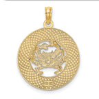 14K CAPE MAY w/ Crab Charm