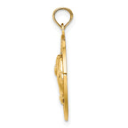 14K SARASOTA w/Dolphins Circle Charm