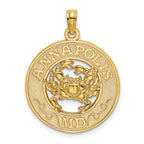 14K ANNAPOLIS MD Crab Charm
