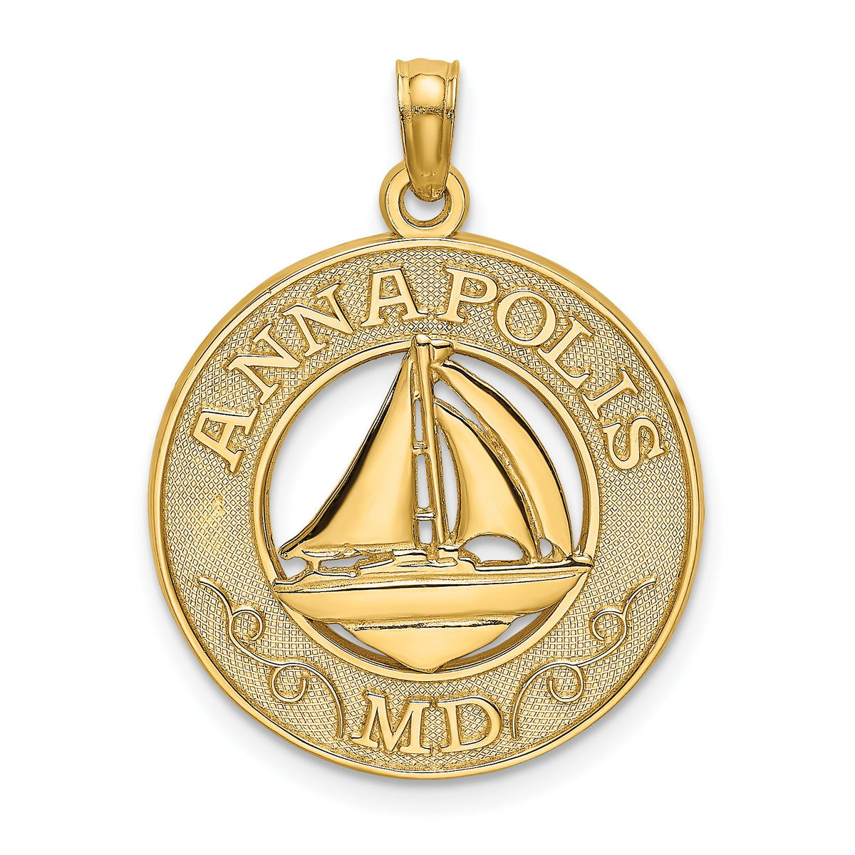 14K ANNAPOLIS MD Sailboat Charm