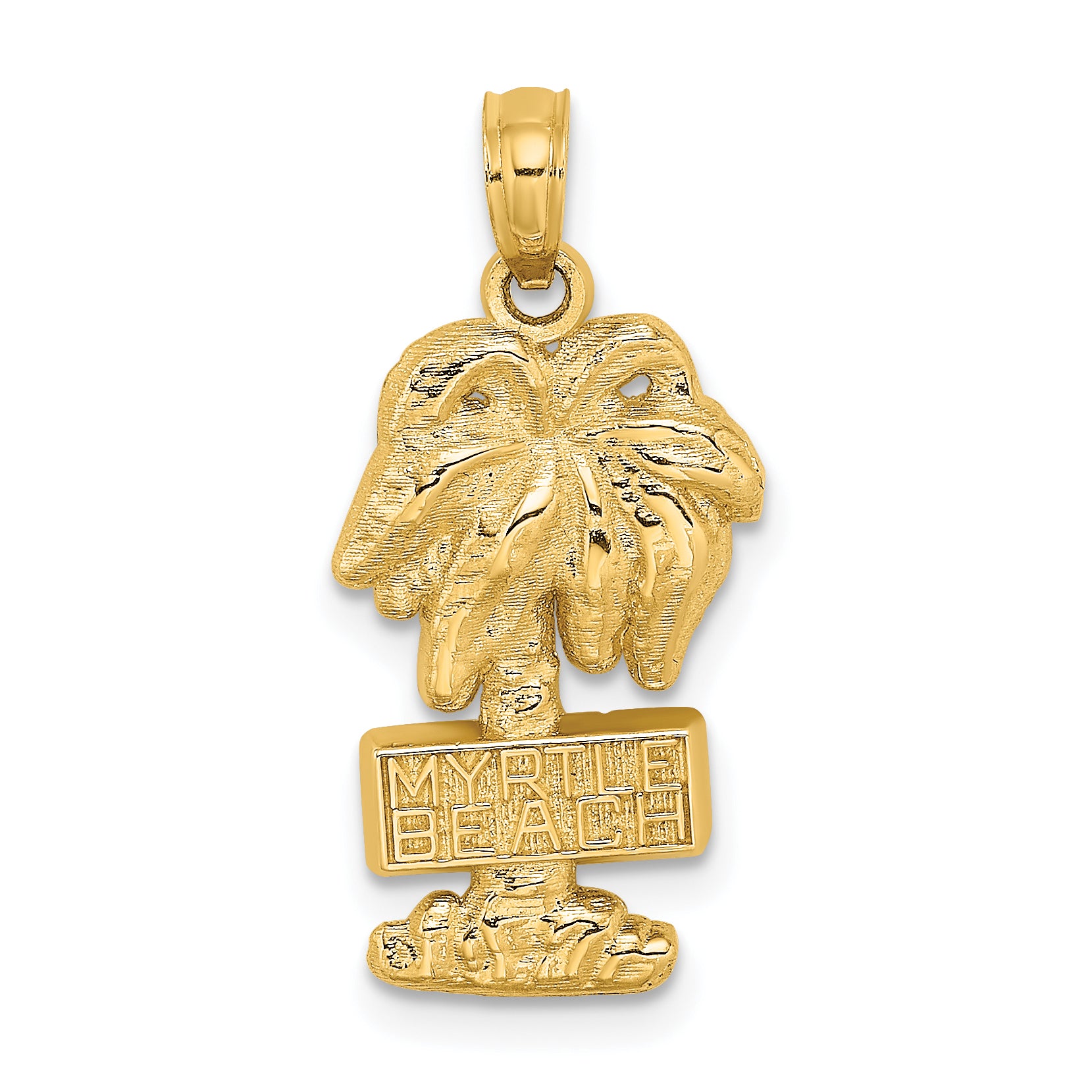 14K MYRTLE BEACH Palm Tree Charm Main image