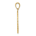 14K JAMAICA and Palm Tree Disk Charm