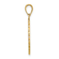 14K JAMAICA and Palm Tree Disk Charm