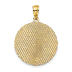 14K JAMAICA and Palm Tree Disk Charm