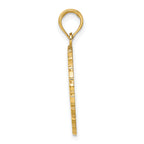 14K JAMAICA and Palm Tree Disk Charm