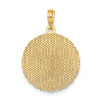 14K JAMAICA and Palm Tree Disk Charm