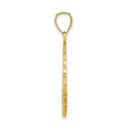 14K JAMAICA and Dolphins Disk Charm