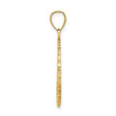 14K JAMAICA and Dolphins Disk Charm