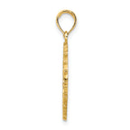 14K JAMAICA Palm Tree Circle Charm
