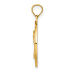 14K FLORIDA w/Palm Tree  Circle Charm