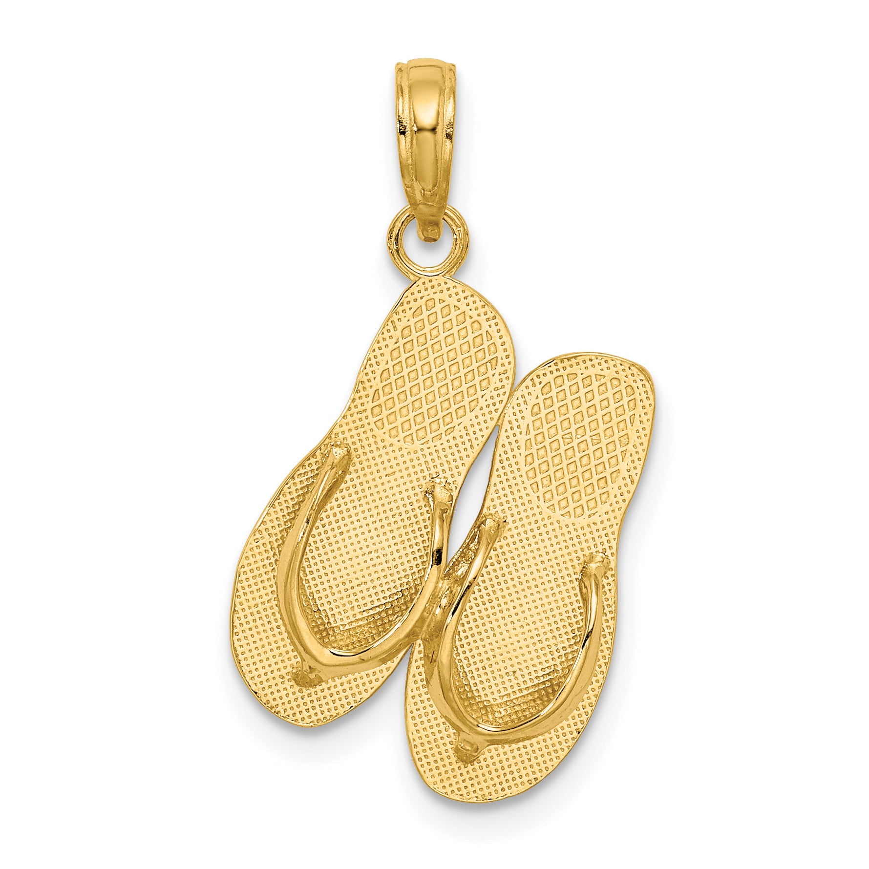 14K TURKS AND CAICOS Double Flip-Flop Charm Main image