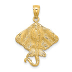 14K Stingray Charm