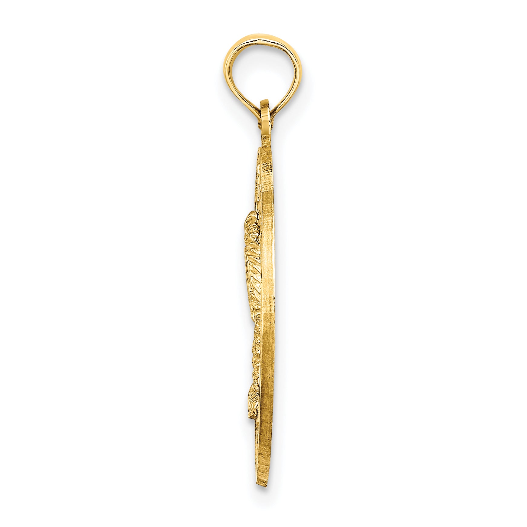 14K MYRTLE BEACH w/Palm Tree Circle Charm Secondary image