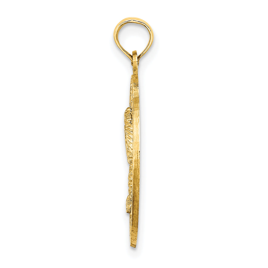 14K MYRTLE BEACH w/Palm Tree Circle Charm