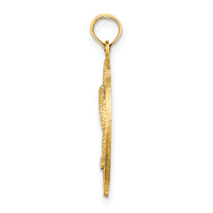 14K MYRTLE BEACH w/Palm Tree Circle Charm