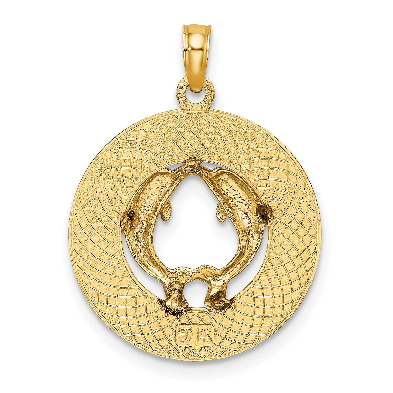 14K KENNEBUNKPORT ME Dolphins Charm