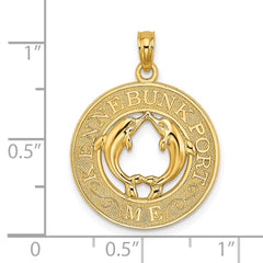 14K KENNEBUNKPORT ME Dolphins Charm