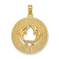 14K KENNEBUNKPORT ME Dolphins Charm