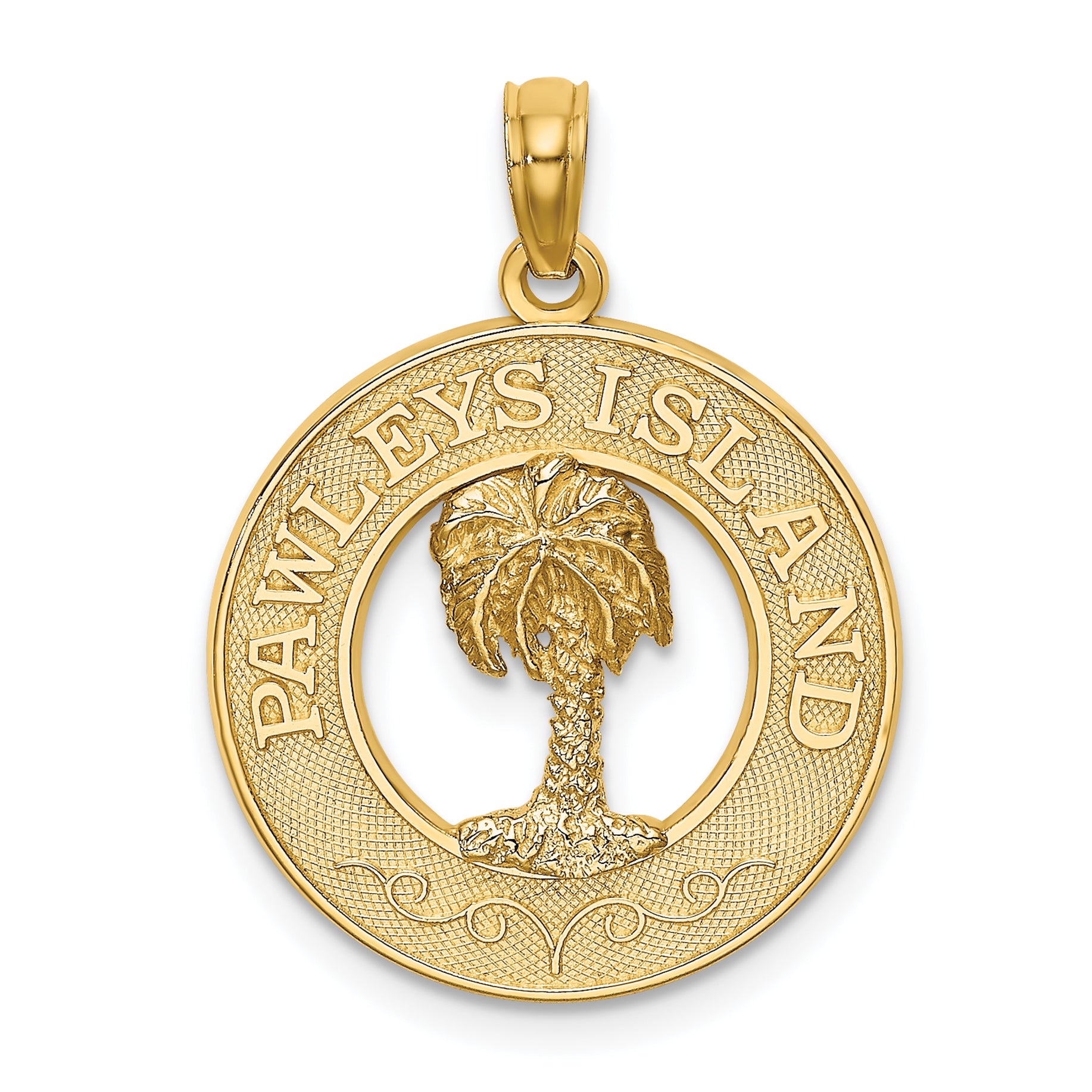 14K PAWLEYS ISLAND Palm Tree Charm Main image
