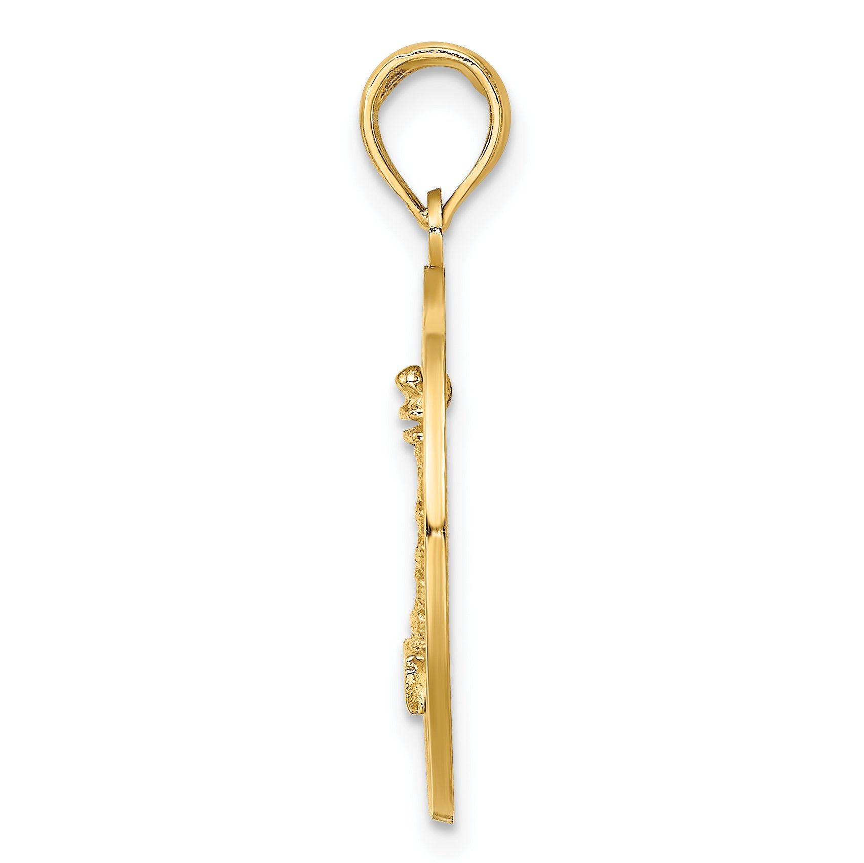 14K SAINT AUGUSTINE w/Lighthouse Circle Charm Secondary image