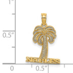 14K NAPLES Palm Tree Charm
