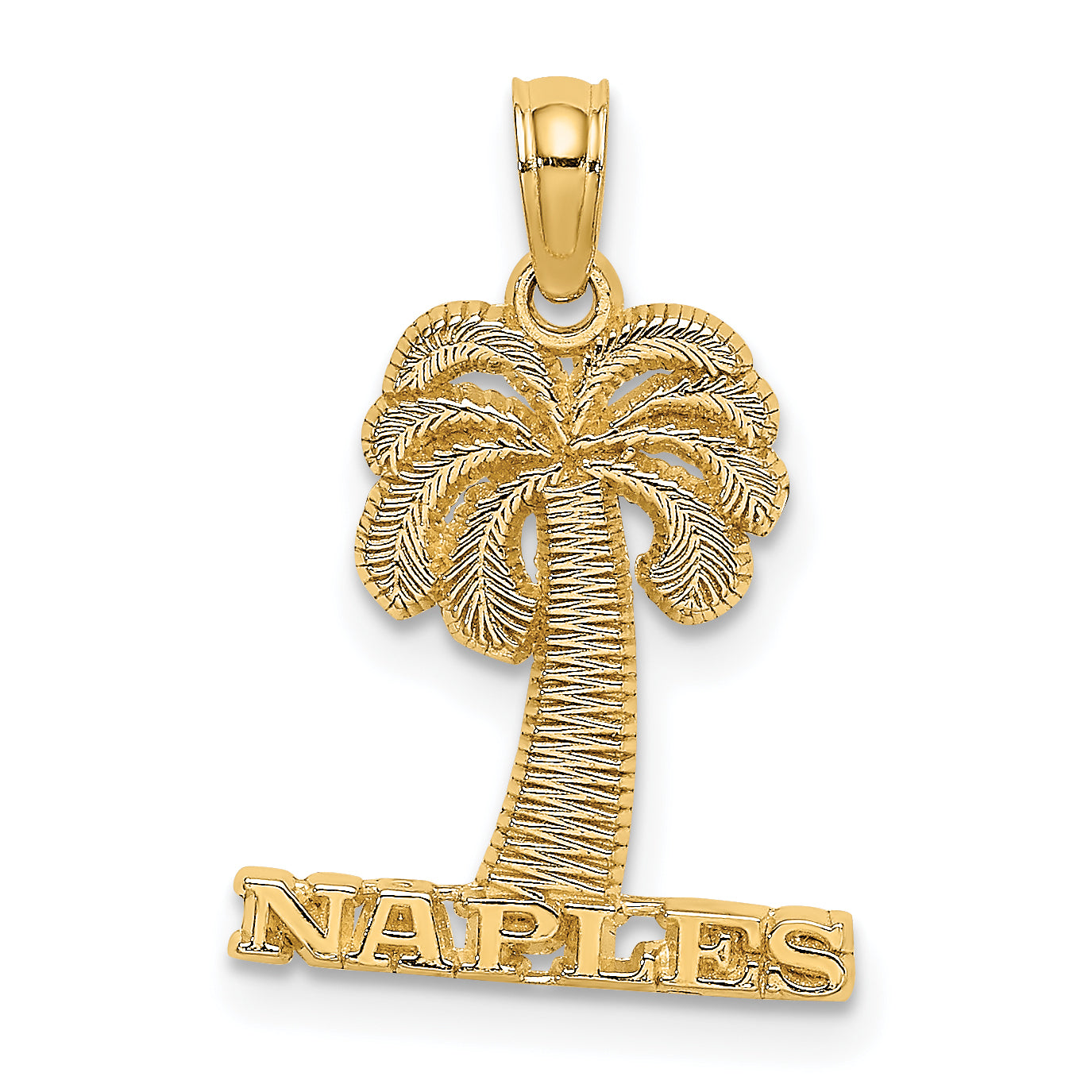 14K NAPLES Palm Tree Charm Main image