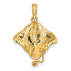 14K Stingray Charm