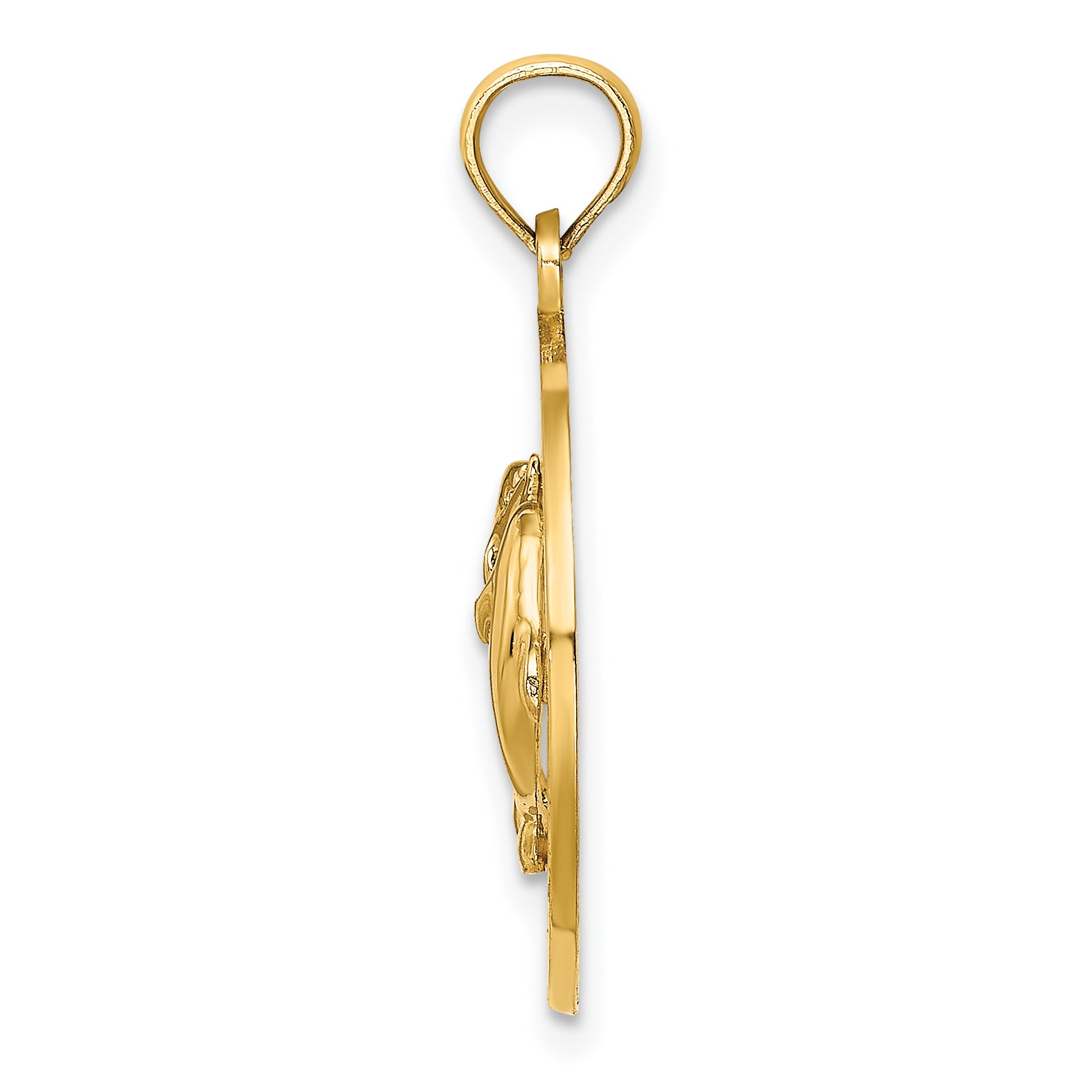 14K CANCUN w/Dolphin Circle Charm Secondary image