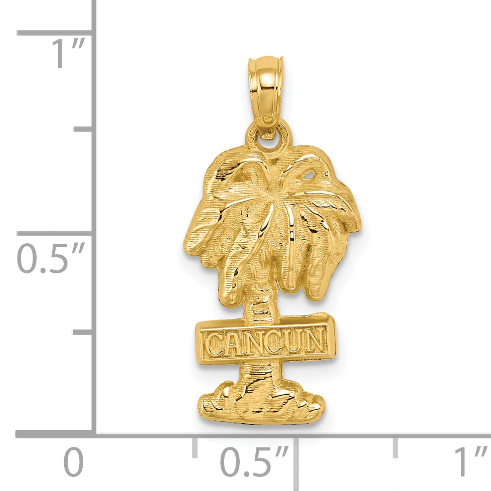 14K CANCUN Palm Tree Charm Secondary image
