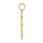 14K BAHAMAS Palm Tree Round Charm