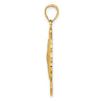 14K FLORIDA Starfish and Dolphin Wave Charm