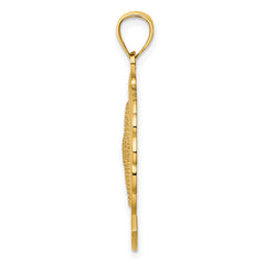 14K FLORIDA Starfish and Dolphin Wave Charm