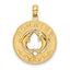 14K BONAIRE Circle w/ Dolphins Charm