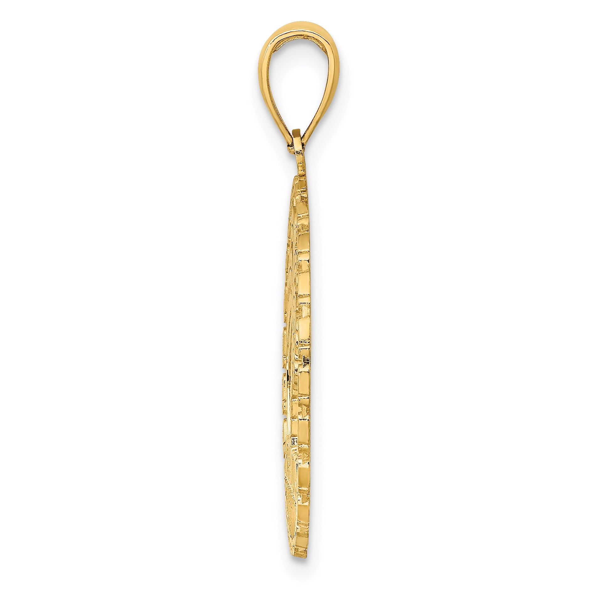 14K BERMUDA Palm Tree Round Charm Secondary image