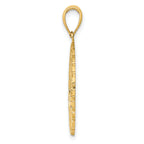 14K BERMUDA Palm Tree Round Charm