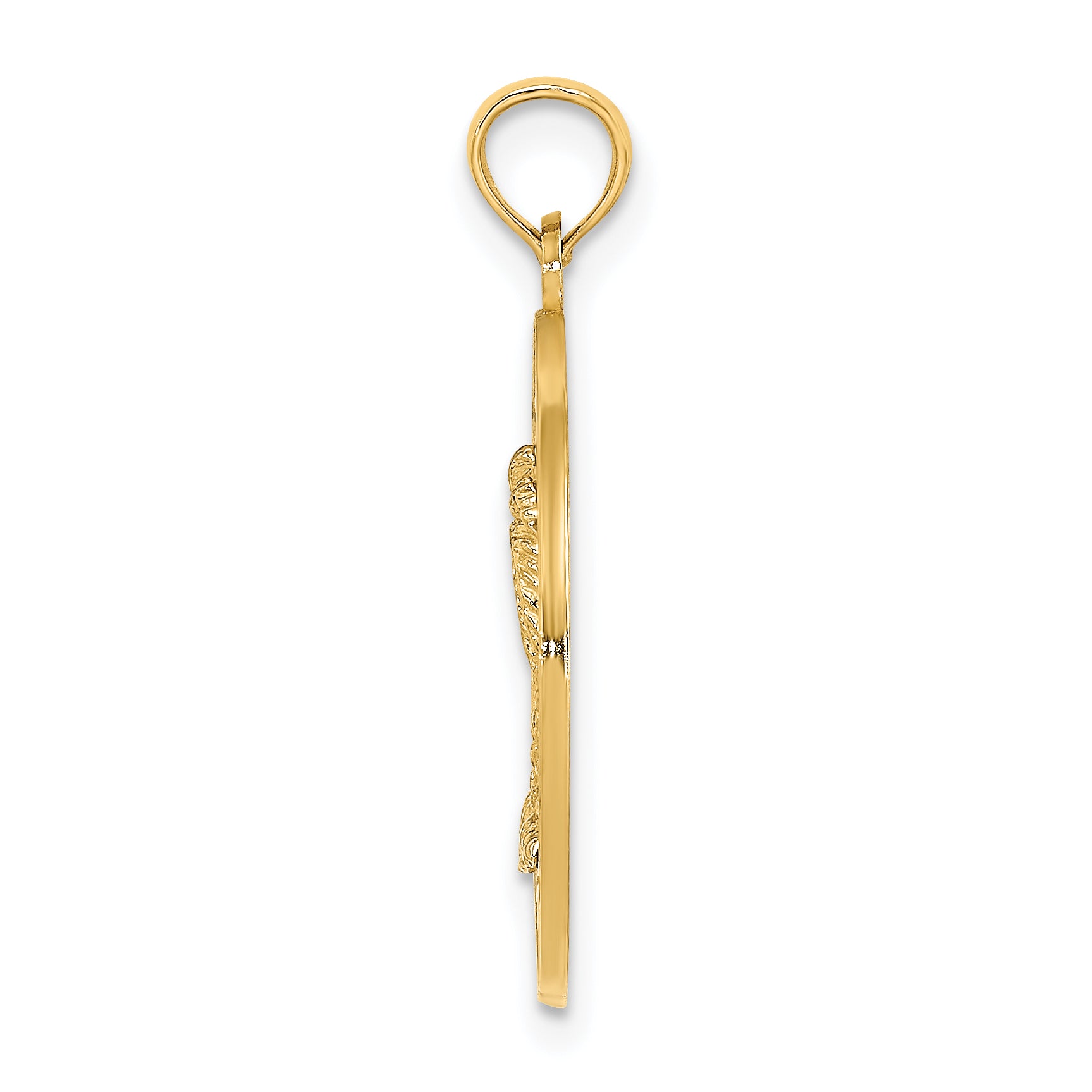 14K KEY WEST w/Palm Tree Circle Charm Secondary image